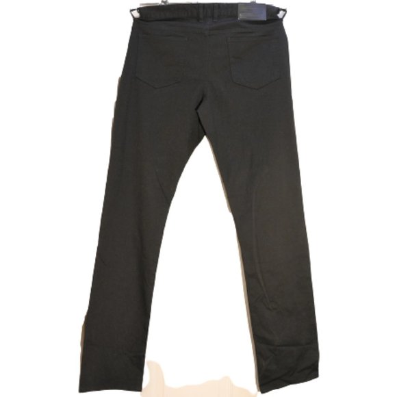 RW&CO Men's Straight Fit Fitted Through Hip & Thigh Trouser Black Size 33x34 NEW - Picture 2 of 7